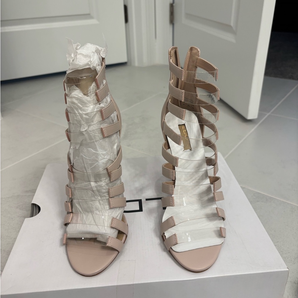 Aldo Blush Strappy Heels